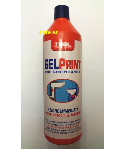 Disotturante per scarichi GEL PRINT 